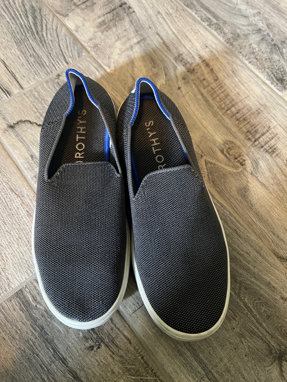 Rothy's women’s grey Slip-On Loafers.
